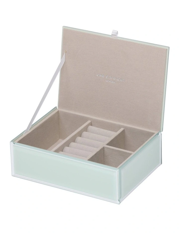 Coupon βοΈ One Six Eight London SARA Palm Medium Jewellery Box In Pastel Green 𧨠1 Coupon βοΈ One Six Eight London SARA Palm Medium Jewellery Box In Pastel Green π§¨