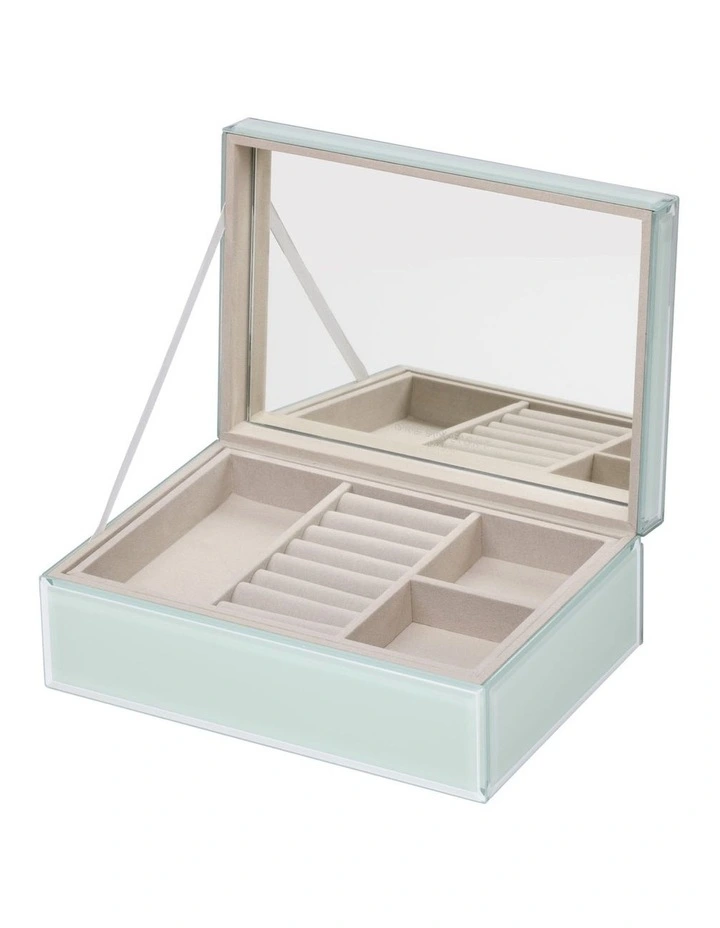 Cheapest π₯° One Six Eight London SARA Palm Large Jewellery Box In Pastel Green π 2 Cheapest π₯° One Six Eight London SARA Palm Large Jewellery Box In Pastel Green π - Image 2