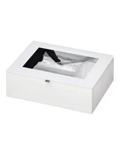 New ✔️ One Six Eight London Isla White Memory Box ⭐