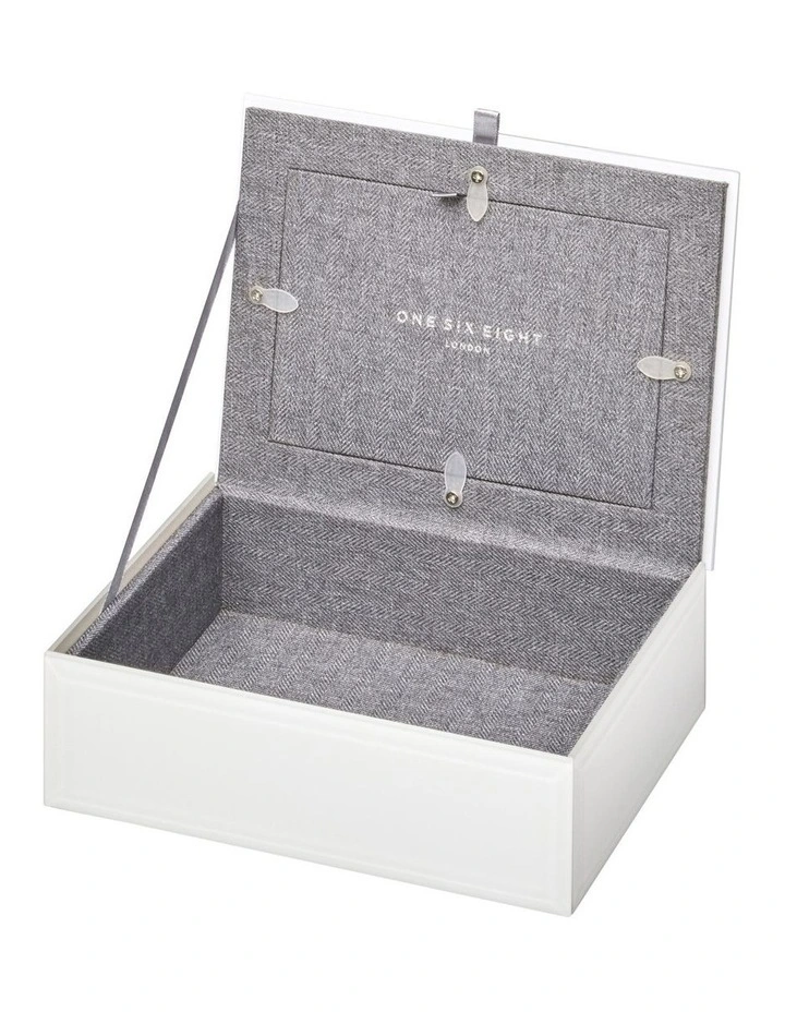 New ✔️ One Six Eight London Isla White Memory Box ⭐ 2 New ✔️ One Six Eight London Isla White Memory Box ⭐ - Image 2