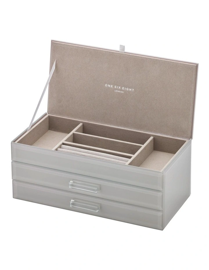 Best reviews of β One Six Eight London Gabriella Cool Grey Large Jewellery Box 𧨠3 Best reviews of β One Six Eight London Gabriella Cool Grey Large Jewellery Box 𧨠- Image 3