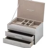 Hot Sale ✨ One Six Eight London Gabriella Cool Grey Medium Jewellery Box ✨