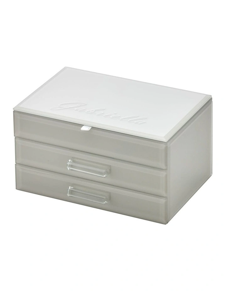 Hot Sale ✨ One Six Eight London Gabriella Cool Grey Medium Jewellery Box ✨ 4 Hot Sale ✨ One Six Eight London Gabriella Cool Grey Medium Jewellery Box ✨ - Image 4