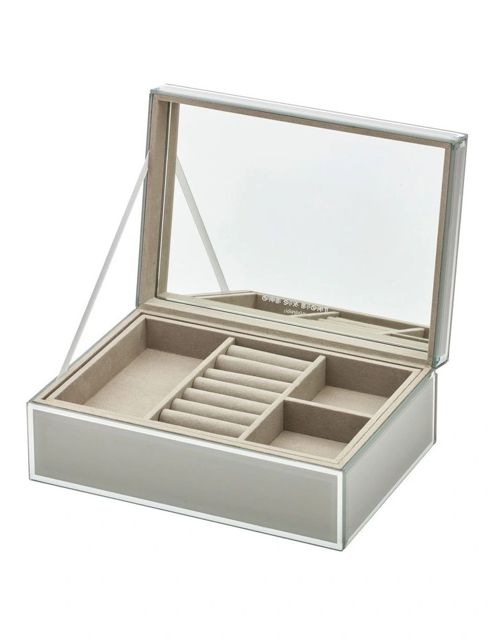 Promo π One Six Eight London Sara Cool Grey Large Jewellery Box β¨ 3 Promo π One Six Eight London Sara Cool Grey Large Jewellery Box β¨ - Image 3