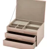 New 😉 One Six Eight London Gabriella Blush Xl Jewellery Box 🌟