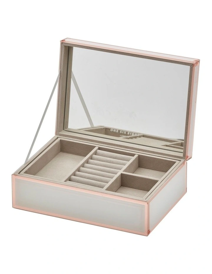 Brand new 𧨠One Six Eight London Sara White / Rose Gold Large Jewellery Box 𧨠3 Brand new 𧨠One Six Eight London Sara White / Rose Gold Large Jewellery Box 𧨠- Image 3