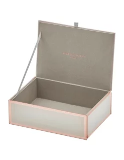 Flash Sale ⭐ One Six Eight London Sara White / Rose Gold Medium Jewellery Box 🛒 -bracelets Sales unnamed file 1099