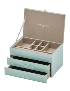 Buy ๐ One Six Eight London Gabriella Mint Medium Jewellery Box ๐