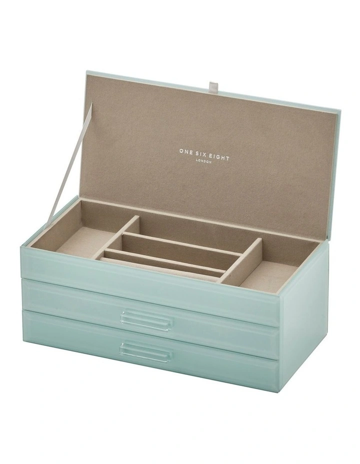 Hot Sale 𧨠One Six Eight London Gabriella Mint Large Jewellery Box ⨠3 Hot Sale 𧨠One Six Eight London Gabriella Mint Large Jewellery Box ⨠- Image 3