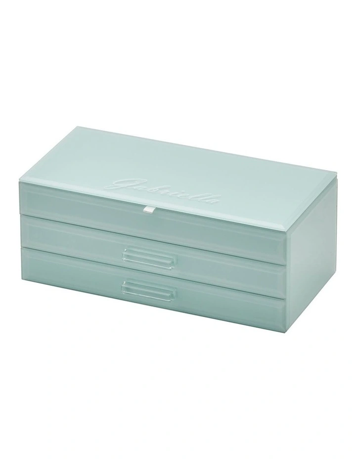 Hot Sale 𧨠One Six Eight London Gabriella Mint Large Jewellery Box ⨠4 Hot Sale 𧨠One Six Eight London Gabriella Mint Large Jewellery Box ⨠- Image 4