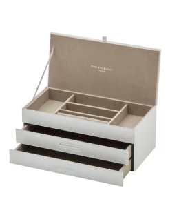 Coupon ๐ One Six Eight London Gabriella White Large Jewellery Box ๐