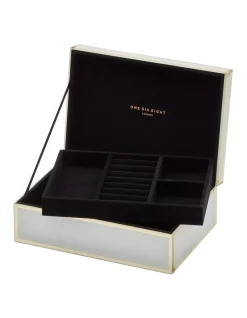 Coupon ๐ One Six Eight London Florence White Large Jewellery Box ๐งจ