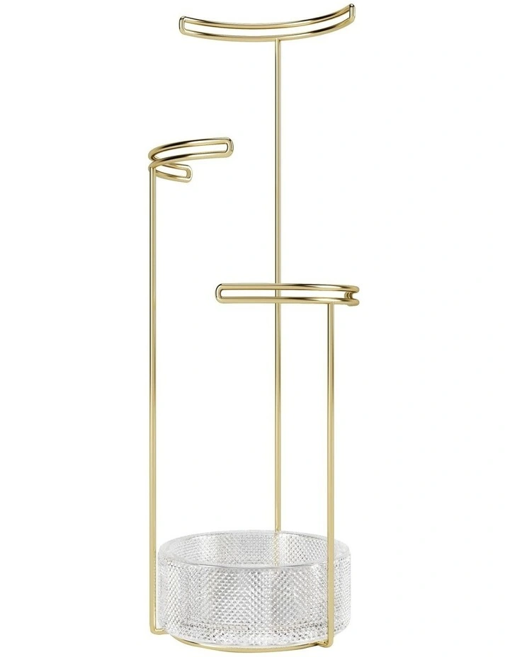 Hot Sale ๐ Umbra Tesora Jewellery Stand 42x13x13cm In Glass/Brass ๐ 1 Hot Sale ๐ Umbra Tesora Jewellery Stand 42x13x13cm In Glass/Brass ๐
