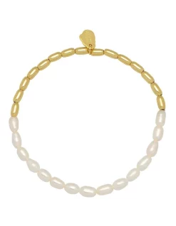 Best Sale ✨ Estella Bartlett Pearl Barrel Stretch Bracelet ⭐