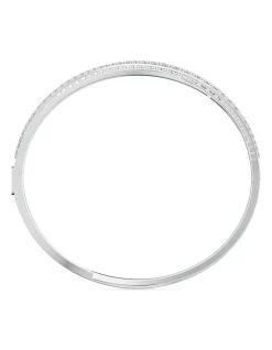 Cheap ❤️ Swarovski Twist Rows Bracelet White Rhodium Plated 👍 -bracelets Sales unnamed file 195