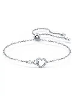 Top 10 ✔️ Swarovski Infinity Heart Rhodium Plated Bracelet ✨