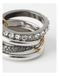 Best reviews of 👍 Wayne Cooper Linked Stack Mixed Metal Pave Rings In Gold 🌟 -bracelets Sales unnamed file 240
