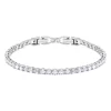 Budget 😉 Swarovski Deluxe Silver Rhodium Plated Tennis Bracelet ✨