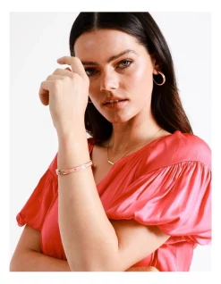 New 👍 Basque Enamel Bangle 5mm In Pink ❤️ -bracelets Sales unnamed file 296