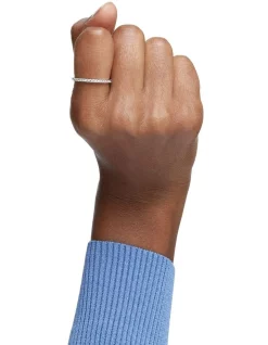 Buy 🔥 Swarovski Vittore Round Cut Ring In Plated White Rhodium 🛒 -bracelets Sales unnamed file 325