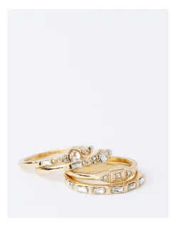 Coupon 🛒 Piper Classic Ring Stack 4pk In Gold 🥰