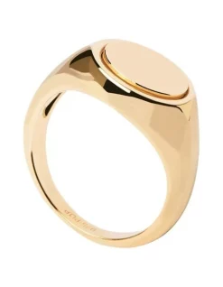 Cheapest 😀 PDPAOLA Stamp Ring In Gold 😀 -bracelets Sales unnamed file 354