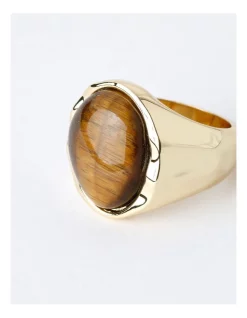 Best reviews of 💯 Trent Nathan Statement Tiger's Eye Ring In Brown 😍 -bracelets Sales unnamed file 386