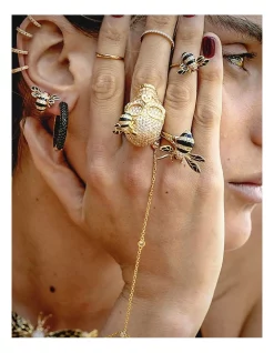 Deals ✨ SALLY SKOUFIS Queen Bee Ring ⭐ 5 Deals ✨ SALLY SKOUFIS Queen Bee Ring ⭐ -bracelets Sales unnamed file 422