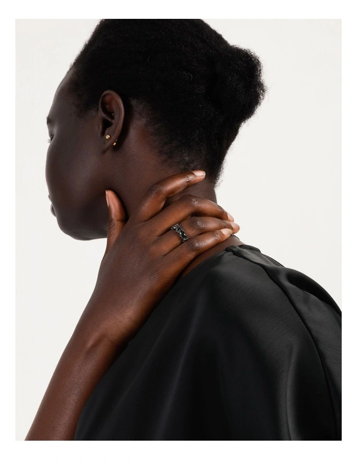 Cheapest π Wayne Cooper Baguette Ring In Dark Gunmetal π 2 Cheapest π Wayne Cooper Baguette Ring In Dark Gunmetal π - Image 2