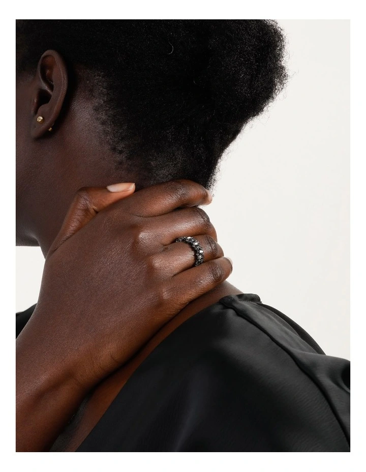 Cheapest π Wayne Cooper Baguette Ring In Dark Gunmetal π 3 Cheapest π Wayne Cooper Baguette Ring In Dark Gunmetal π - Image 3