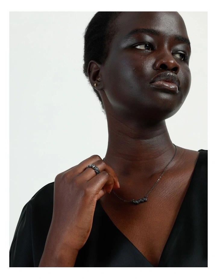 Cheapest π Wayne Cooper Baguette Ring In Dark Gunmetal π 4 Cheapest π Wayne Cooper Baguette Ring In Dark Gunmetal π - Image 4