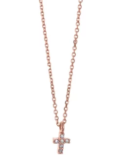 Coupon 💯 Mocha Gregio Just Must Adjustable With White Zirconia Rose Gold Necklace 🤩