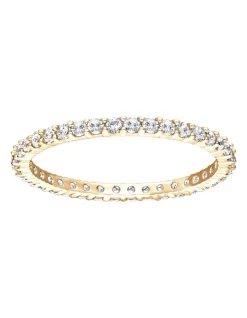Budget 🛒 Swarovski Vittore Gold Petite Ring 💯