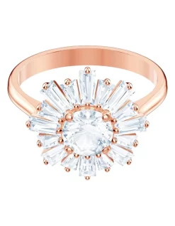 Best Sale 😉 Swarovski Sunshine Rose Gold Crystal Ring 😀