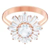 New ❤️ Swarovski Sunshine Rose Gold Crystal Ring 🧨