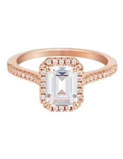 Discount 🎉 Georgini Iconic Bridal Violet Rose Gold Ring 🧨