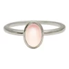 New 🎁 Von Treskow Oval Rose Quartz Silver Ring 🥰