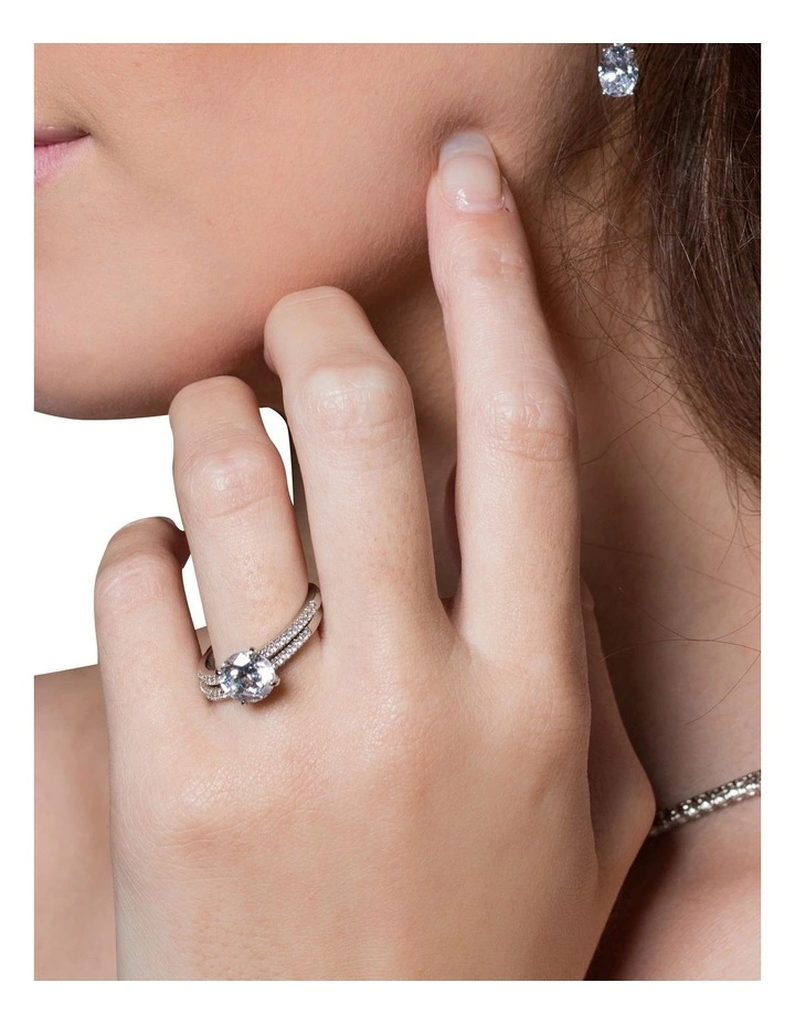 Budget π Georgini Iconic Bridal Francesca Silver Ring π€© 2 Budget π Georgini Iconic Bridal Francesca Silver Ring π€© - Image 2