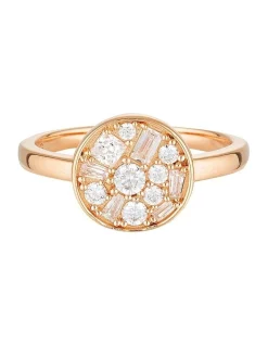 Best Sale ✔️ Georgini Mosaic Disc Rose Gold Ring Sterling Silver ✨