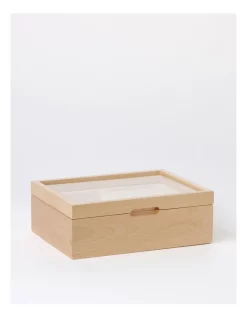 Best deal ๐ Design Studio Wood & Glass Jewellery Box In Natural ๐