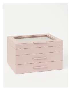 Flash Sale โ๏ธ Design Studio Large Wrapped Blush Jewellery Box ๐ฅ