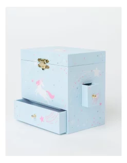 Best Sale 🧨 Design Studio Unicorn Multi Draw Jewel Box In Blue 🌟 -bracelets Sales unnamed file 666