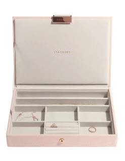 Cheapest 🤩 Stackers Classic Lid Blush Jewellery Box 🎉 -bracelets Sales unnamed file 683