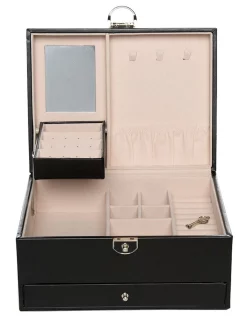 Cheap ⭐ Mocha Compact Black Jewellery Box 🔥