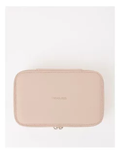 Promo 🎉 Design Studio Large Zip Around Travel Blush Jewellery Box 🤩 -bracelets Sales unnamed file 762