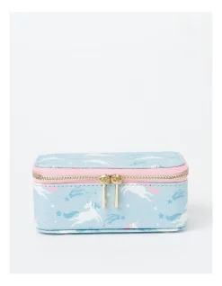 Outlet 🎉 Design Studio Unicorn Pu Small Jewel Box In Blue 💯