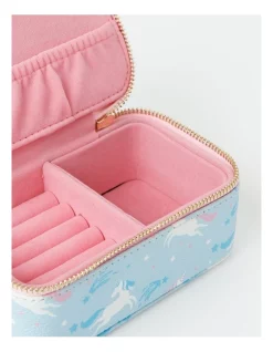 Outlet 🎉 Design Studio Unicorn Pu Small Jewel Box In Blue 💯 -bracelets Sales unnamed file 776