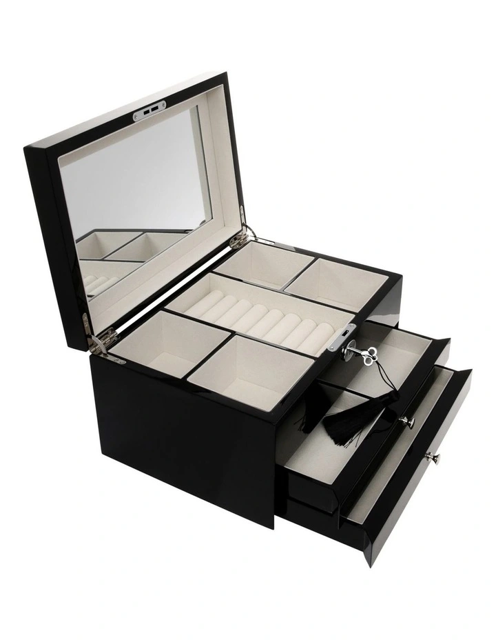 Best deal ๐ Design Studio Multi Drawer High Gloss Black Jewellery Box โค๏ธ 2 Best deal ๐ Design Studio Multi Drawer High Gloss Black Jewellery Box โค๏ธ - Image 2