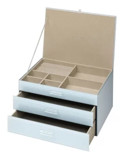 Flash Sale 🥰 One Six Eight London Gabriella Duck Egg Blue XL Jewellery Box 😀
