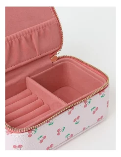 Outlet 😉 Design Studio Pu Small Jewel Box In Cherry Pink 👏 -bracelets Sales unnamed file 900